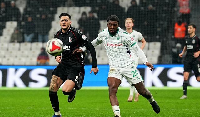 Trendyol Süper Lig: Beşiktaş: 2 - Konyaspor: 1 (Maç sonucu)