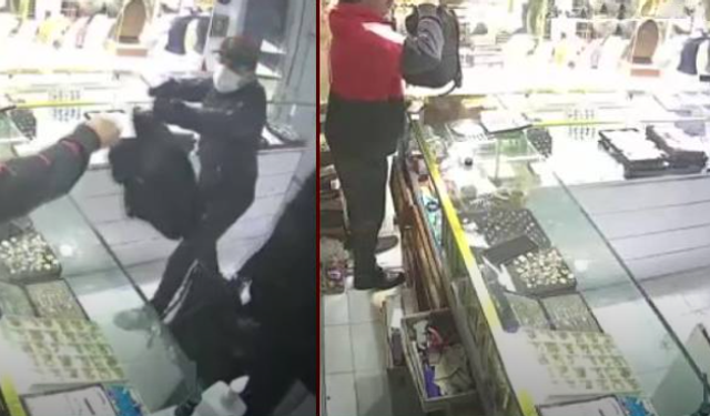 Akılalmaz soygun kamerada!